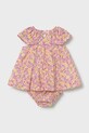 Mayoral Newborn sukienka bawełniana niemowlęca 1806.2G.Newborn.PPY2 różowy SS26