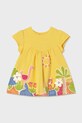 Mayoral Newborn sukienka niemowlęca z elastanem żółty 1817.2V.Newborn.PPY2