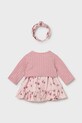 Komplet za bebe Mayoral Newborn 1821.2J.Newborn.PPY2 roza SS26
