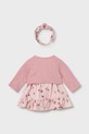 Komplet za bebe Mayoral Newborn 1821.2J.Newborn.PPY2 roza SS26