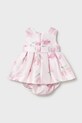 Φόρεμα μωρού Mayoral Newborn 1881.2L.Newborn.PPY2 ροζ SS26