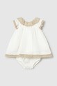 Mayoral Newborn sukienka bawełniana niemowlęca bawełna biały 1888.2N.Newborn.PPY2