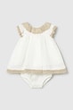 Mayoral Newborn sukienka bawełniana niemowlęca bawełna biały 1888.2N.Newborn.PPY2