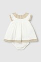 Mayoral Newborn sukienka bawełniana niemowlęca 1888.2N.Newborn.PPY2 biały SS26