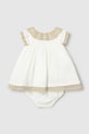 Mayoral Newborn sukienka bawełniana niemowlęca 1888.2N.Newborn.PPY2 biały SS26