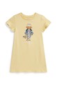 Bavlnené šaty Polo Ralph Lauren žltá 312A11770001