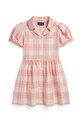 Polo Ralph Lauren sukienka babydoll z lnem różowy 312A11968001