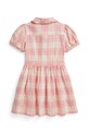 Polo Ralph Lauren sukienka babydoll z lnem 312A11968001 różowy SS26