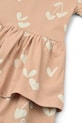 Κοριτσίστικα Παιδικό βαμβακερό φόρεμα Liewood Mindy LS Dress LW20484.PPY2 πορτοκαλί