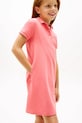 Tommy Hilfiger sukienka bawełniana różowy KG0KG08564.128.176.PPY2