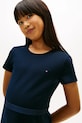 Tommy Hilfiger sukienka letnia z modalem KG0KG09149.128.176.PPY2 granatowy