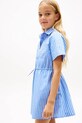Tommy Hilfiger sukienka koszulowa bawełniana niebieski KG0KG09372.104.122.PPY2