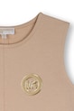 Dětské bavlněné šaty Michael Kors hnědá R30595.94.108