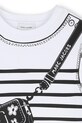 Dječja pamučna haljina Marc Jacobs bijela W60715.102.108