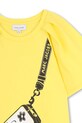 Dječja pamučna haljina Marc Jacobs zlatna W60717.102.108
