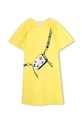 Dječja pamučna haljina Marc Jacobs W60717.114.150 zlatna SS26