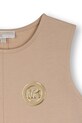 Dětské bavlněné šaty Michael Kors hnědá R30595.114.150