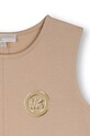 Dětské bavlněné šaty Michael Kors hnědá R30595.156