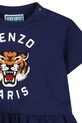 Djevojčice Dječja pamučna haljina Kenzo Kids K61813.86.102 mornarsko plava