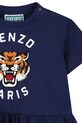 Κοριτσίστικα Παιδικό βαμβακερό φόρεμα Kenzo Kids K61813.86.102 σκούρο μπλε