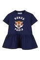 Pamučna haljina za bebe Kenzo Kids pamuk mornarsko plava K61813.74.81