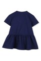 Pamučna haljina za bebe Kenzo Kids K61813.74.81 mornarsko plava SS26