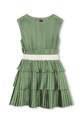 Dievčenské šaty Karl Lagerfeld Z31144.114.150 zelená SS26