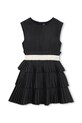 Dievčenské šaty Karl Lagerfeld s elastanom čierna Z31144.114.150