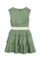 Dievčenské šaty Karl Lagerfeld Z31144.156.160 zelená SS26