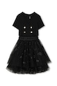 Dievčenské šaty Karl Lagerfeld Z31142.156 čierna SS26
