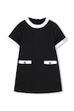 Παιδικό φόρεμα Karl Lagerfeld απλικέ μαύρο Z31062.86.108