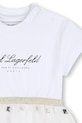 Κοριτσίστικα Παιδικό φόρεμα Karl Lagerfeld Z31043.86 λευκό