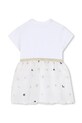 Παιδικό φόρεμα Karl Lagerfeld Z31043.60.81 λευκό SS26