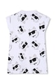 Βρεφικό βαμβακερό φόρεμα Karl Lagerfeld Z31260.71.81 λευκό SS26