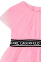 Dievča Dievčenské šaty Karl Lagerfeld Z31059.86.108 ružová