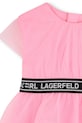 Dievča Dievčenské šaty Karl Lagerfeld Z31059.86.108 ružová