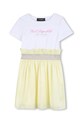 Παιδικό φόρεμα Karl Lagerfeld Z31146.156.162 κίτρινο SS26