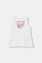 Guess sukienka bawełniana A4GK18.KA6W4.PPY2.M biały SS26