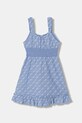 Guess sukienka letnia bawełniana niebieski J6GK22.WR300.PPY2.M