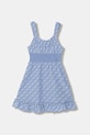 Guess sukienka letnia bawełniana J6GK22.WR300.PPY2.M niebieski SS26