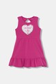 Guess sukienka bawełniana z elastanem różowy K6GK12.K6YW4.PPY2.M