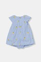 Guess sukienka bawełniana S6GG03.WEH20.PPY2.M niebieski SS26