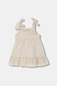Παιδικό φόρεμα με λινό Jamiks HAVAR HAVAR.Sukienka.JLI140.G μπεζ SS26