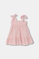 Παιδικό βαμβακερό φόρεμα Jamiks MILOA MILOA.org.Suki.JLI024.G ροζ SS26