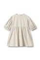 Wheat sukienka bawełniana dziecięca 1351.404.GOTS beżowy SS26