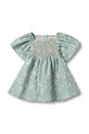 Wheat sukienka bawełniana niemowlęca wzorzyste niebieski 5302.222.GOTS