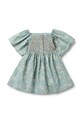 Wheat sukienka bawełniana niemowlęca 5302.222.GOTS niebieski SS26