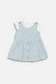 United Colors of Benetton sukienka rozkloszowana z bawełną niebieski 3VWSAV00Q.W.Stagionale