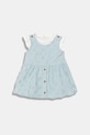 United Colors of Benetton sukienka rozkloszowana z bawełną niebieski 3VWSAV00Q.W.Stagionale