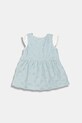 United Colors of Benetton sukienka rozkloszowana z bawełną 3VWSAV00Q.W.Stagionale niebieski SS26